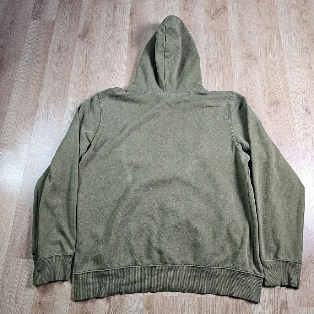 The North‎ Face Hoodie Mens Large Green Camo Sweatshirt Gorpcore Outdoor Hike